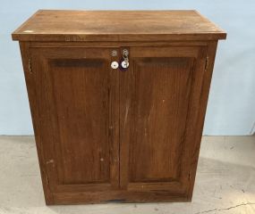 Wood Storage Cabinet  43h 38w