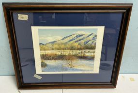 Valeria Graves signed print 19h 22w