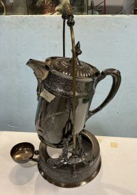 Quadruple Silver Plate Tipping Water Pitcher
