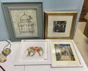 Four Decorative Frame Prints