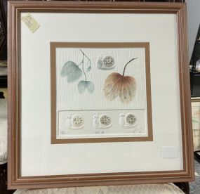 18 x 16 Asian Artist Snail Embossed Paper Artwork