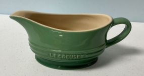 Le Creuset Green Gravy Boat 6"w