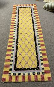 Mackenzie Childs 2'6 x 8 Courtly Checked Runner