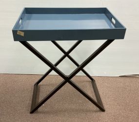 West Elm Tray Stand 33"h., 28"w.