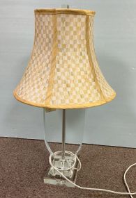 Mackenzie's Childs Shade Glass Vase Lamp 26"h