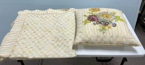 Mackenzie Childs Table Cloth and Pillow