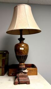 Rustic Style Crafted Vase Lamp