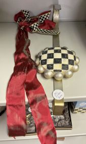 MacKenzie Childs Wreath Hanger and Ribbon