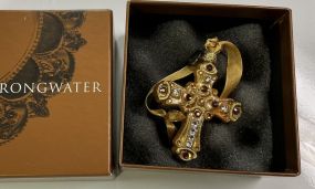 Jay Strongwater Cross Ornament 3"