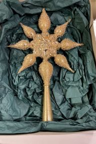 Chiristborn Mouth Blown Glass Tree Topper