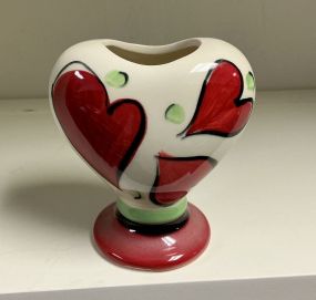 Gail Pittman Ceramic Heart 4.5"h