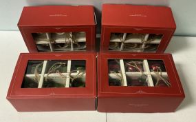 Four Boxes of Pottery Barn Mercury Glass Ornaments