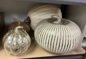Four Decorative Pumpkins