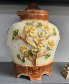 15” Tall Pagoda Ginger Jar w/Lid