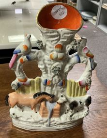 VTG Staffordshire Horse and Cow Drinking Water Vase