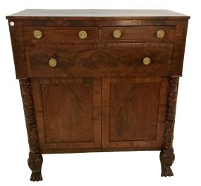 19th Century American Classical Mahogany Jackson Press