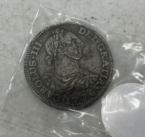 1776 Caroeus III Silver Coin