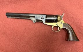 F.lli Pietta-made black powder percussion revolver.  .44 cal