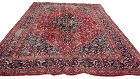 Khorasan Sabzevar 9'7 x 12'9 semi Antique Rug