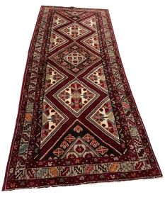 9'10 x 3'10 Geometric Tribal Vintage Style Runner
