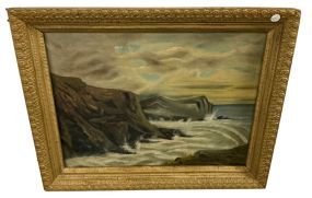 Antique Painting on Shoreline