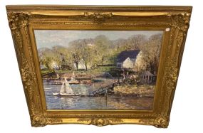 Textured Giclee on Board Framed