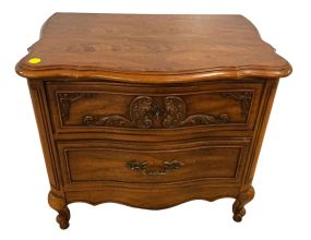 French Provincial Style Side Table 22"h., 26"w, 17'd