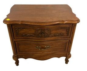 French Provincial Style Side Table 22"h., 26"w, 17'd