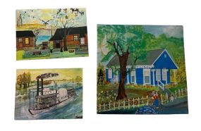 Alice Moseley Coaster and Two Small Refrigator Magnets