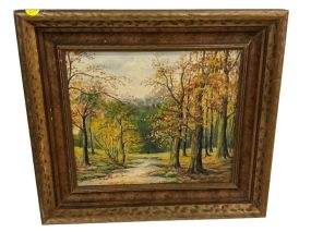 VTG Landscape Painting on Board