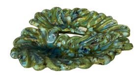 Abstract Decorative Bowl 10"l 8"w