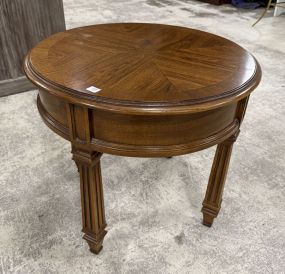 French Provincial Round Table 22"h., 24"dia