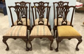 6 Reproduction Chippendale Dining Chairs