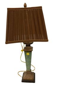 28" Green Classical Candle Stick Lamp