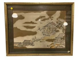 Framed Summer Palace Kano Tannyu   36"h., 28"w