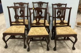 6 Chippendale Style Dining Chairs