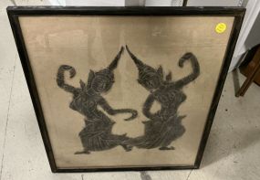 Hindu Painting 24"l 21.5"w