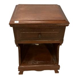 Worn End Table 23"h., 15"w