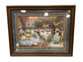 Pierre-Georges Jeanniot's Le Diner a L Hotel Ritz Paris 1904" Open Edition Print 36"h., 44"w