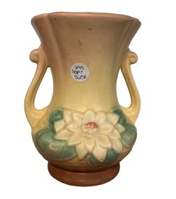 Hull Pottery Water Lily vase 7"h 5"d