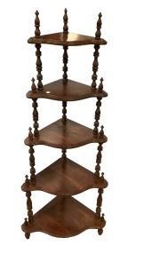 Traditional Corner Etagere 53"h