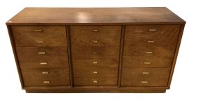 Drexel Co. Mid Century Triple Dresser 32"h., 62"w