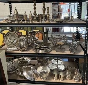 Collection of Silver Plate Serving Pieces