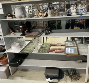 Group of Ceramic, Figurines, Prints, and Glassware