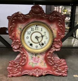 Waterbury Parlor No. 52 China Porcelain Mantel Clock.