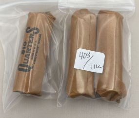 3 Rolls of Bicentennial Quarters $10 Rolls 120 Coins Random Dates