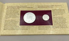Thomas Jefferson Coinage &amp; Currency Set