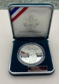 1992 National Community Service Silver Dollar