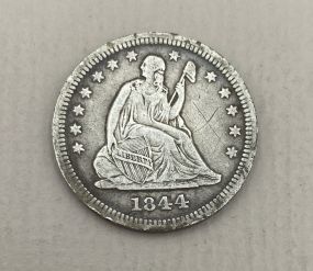 1844-O USA Seated Liberty Quarter