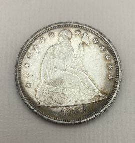 1860-O USA Seated Liberty Dollar
